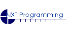 NXT Programming